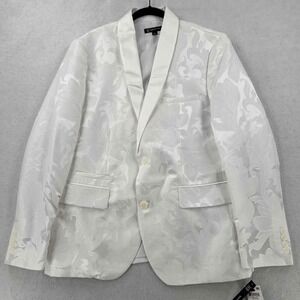 NWT INC International Concept Slim Fit Men's Party Blazer White Size Large
